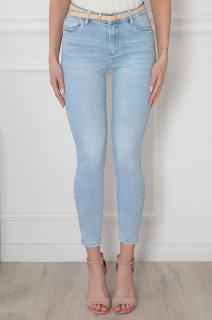 Spodnie jeansowe rurki push-up błękitne Maple Rozmiar: XL