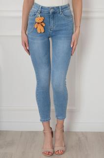 Spodnie jeansowe rurki push-up błękitne Torino Rozmiar: XL