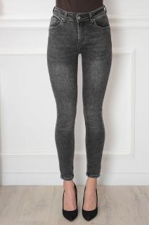 Spodnie jeansowe rurki push-up grafit Harise Rozmiar: XS