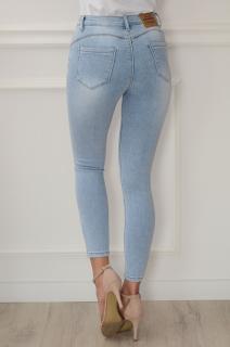 Spodnie jeansowe rurki push-up jasno niebieskie Serty Rozmiar: S/M