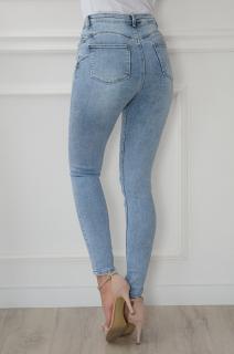 Spodnie jeansowe rurki push-up jasno niebieskie Wimi Rozmiar: L