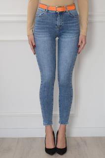 Spodnie jeansowe rurki push-up niebieskie Jani Rozmiar: XS