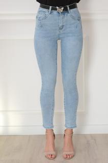 Spodnie jeansowe rurki push-up niebieskie Stivi Rozmiar: L/XL