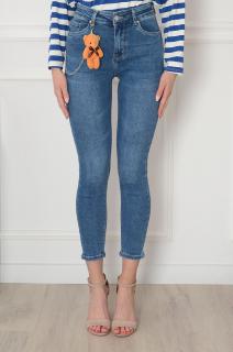 Spodnie jeansowe rurki push-up niebieskie Torino Rozmiar: XS
