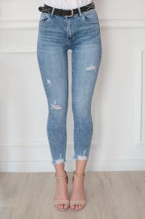 Spodnie jeansowe rurki z dziurami Upper Rozmiar: S