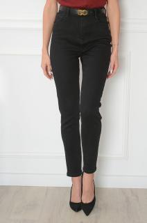 Spodnie jeansy skinny wysoki stan czarne Rity Rozmiar: XL