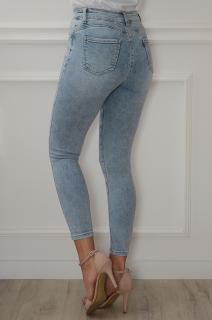 Spodnie rurki jeansowe push-up błękitne Plattin Rozmiar: L/XL