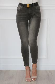 Spodnie rurki jeansowe vintage grafit Coddy Rozmiar: XS