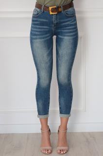 Spodnie rurki vintage denim niebieskie Ellis Rozmiar: XS