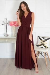 Sukienka maxi burgund Lukrecja Rozmiar: XL