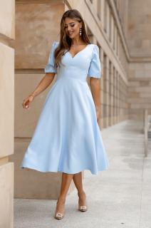 Sukienka midi rozkloszowana baby blue Suzzy Rozmiar: L