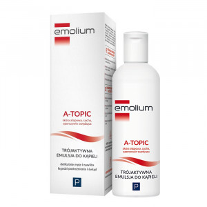 EMOLIUM A-TOPIC Trójaktywna Emulsja do kąpieli 200ml