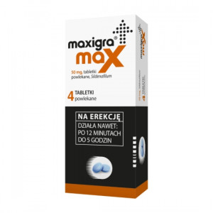 Maxigra Max 50mg tabletki x 4 szt.