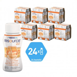 Resource 2.0 Smak ananas-mango 24 x 200ml (multipak)