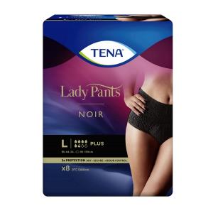 TENA Lady Pants Plus L NOIR Bielizna chłonna dla kobiet x 8 szt.