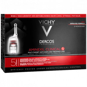 VICHY DERCOS AMINEXIL CLINICAL 5 MEN-kuracja przeciw wypadaniu włosów dla mężczyzn 6ml x 21 ampułek