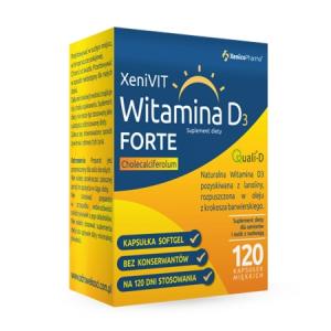XeniVIT Witamina D3 FORTE kapsułki softgel x 120 szt.