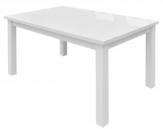 BRILLANT stół 80x150-190 biały połysk