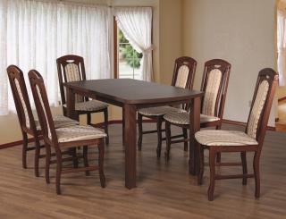 Zestaw: stół FERDI i 6 krzeseł ŁUKASZ
