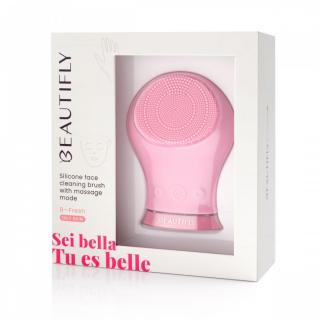 Beautifly B-Fresh - Szczoteczka soniczna do mycia twarzy z trybem masującym Różowy