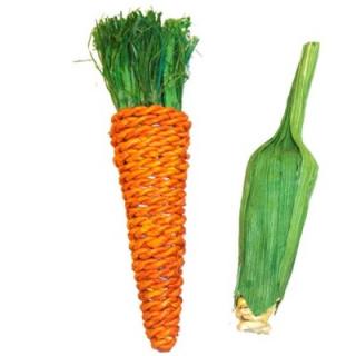Naturalne zabawki dla gryzonia Carrot  Corn Chew Toy
