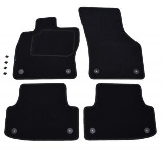 Audi A3 8V Sedan/Kombi 2013-2020r. - Dywaniki welurowe w jakości SILVER - czarne SP065