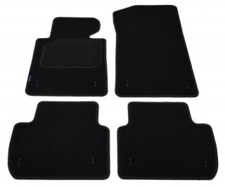 BMW Seria 3 E46 1998-2006r. - Dywaniki welurowe w jakości SILVER - czarne SP017