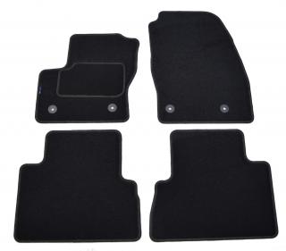 Ford C-Max FL 2015-2019r. / Ford Grand C-Max FL 2015-2019r. - Dywaniki welurowe w jakości SILVER - czarne SP055