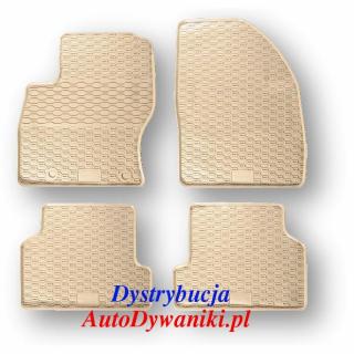 Ford Focus II 2004-2011r. Beżowe Dywaniki Gumowe GEYER  HOSAJA