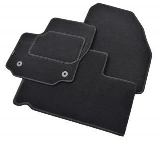 Ford Galaxy 2006-2012 / Ford S-Max 2012-2015r. Tył w cał. - Dywaniki welurowe w jakości SILVER - czarne SP050