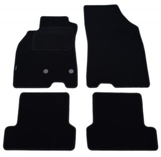 Megane III Hatchback 2008-2015r. / Megane III Coupe 2009-2015r. - Dywaniki welurowe w jakości SILVER - czarne SP023