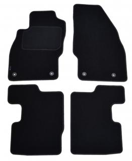 Opel Corsa D / Corsa E - Dywaniki welurowe w jakości SILVER - czarne SP040