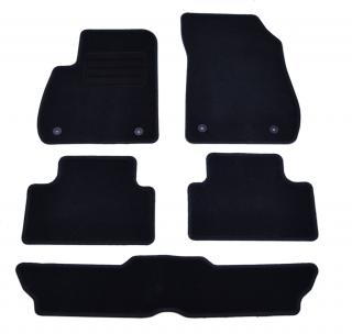 Opel Zafira C (wersja - 7 osobowa) 2012-2019r.   Dywaniki welurowe Czarne - WYPRZEDAŻ 5371