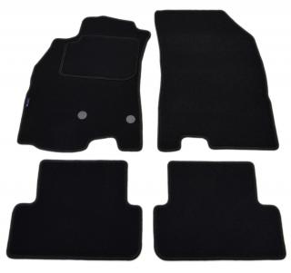 Renault Megane III Kombi 2009-2016r. - Dywaniki welurowe w jakości SILVER - czarne SP030