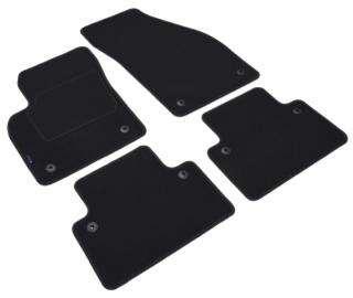 Volvo S40 / Volvo V50 2004-2012r. - Dywaniki welurowe w jakości SILVER - czarne SP026