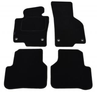 VW Passat B6 2005-2010r. / Passat B7 2010-2014r. / Passat CC  2012-2016r. - Dywaniki welurowe w jakości SILVER - czarne SP031