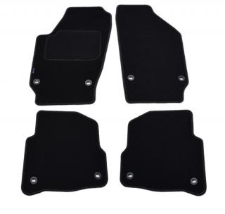 VW Polo IV 2001-2009r.  - Dywaniki welurowe w jakości SILVER - czarne SP027