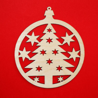 Bożonarodzeniowa zawieszka "Ażurowa N24"  | Bazarek-Deco