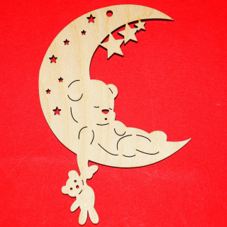 Bożonarodzeniowa zawieszka "Księżyc N1" | Bazarek-Deco