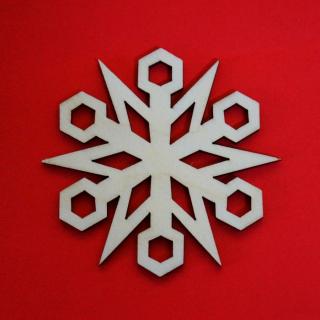 Bożonarodzeniowa zawieszka "Śnieżynka N15"  | Bazarek-Deco
