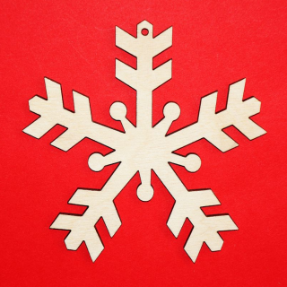 Bożonarodzeniowa zawieszka "Śnieżynka N5"  | Bazarek-Deco