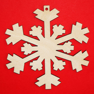 Bożonarodzeniowa zawieszka "Śnieżynka N6"  | Bazarek-Deco
