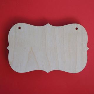Drewniana tabliczka DUŻA N2  | Bazarek-Deco
