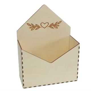 Drewniane pudełko KOPERTA | Bazarek-Deco
