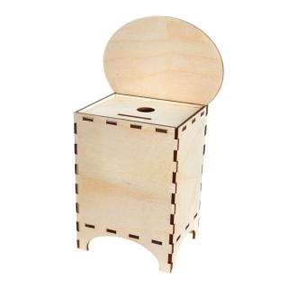 Drewniane pudełko "Skarbonka" | Bazarek-Deco