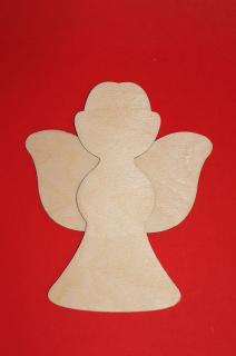 Drewniany anioł duży zawieszka do decoupage N6  | Bazarek-Deco