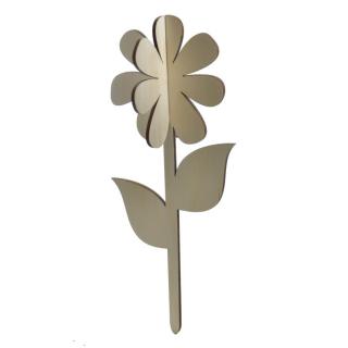 Drewniany Kwiatek Długi N3 | Bazarek-Deco