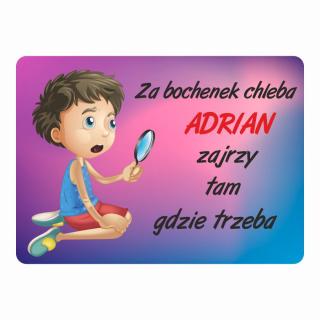 Magnes śmieszny z imieniem ADRIAN | Bazarek-Deco
