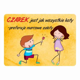 Magnes śmieszny z imieniem CZAREK | Bazarek-Deco