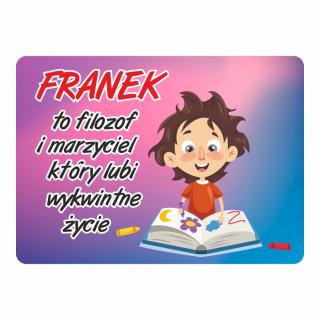 Magnes śmieszny z imieniem FRANEK | Bazarek-Deco